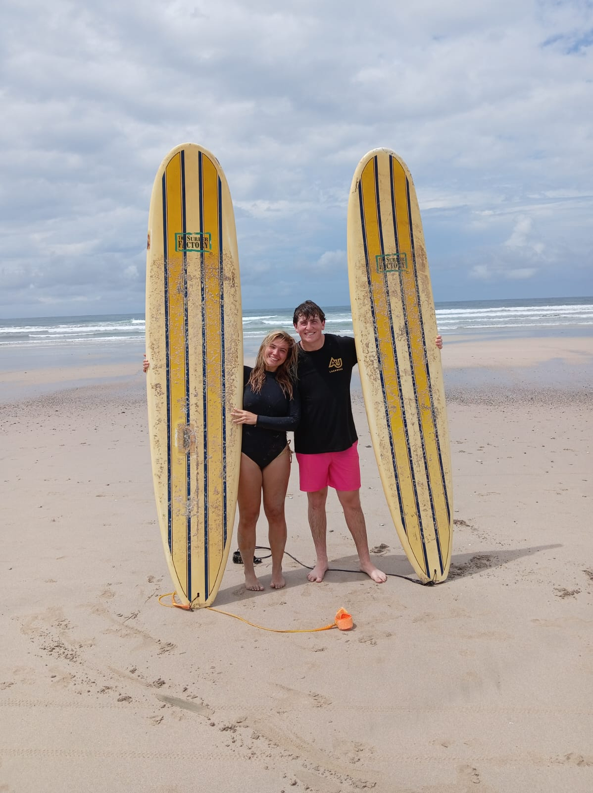 Semi-private surf lesson lineup