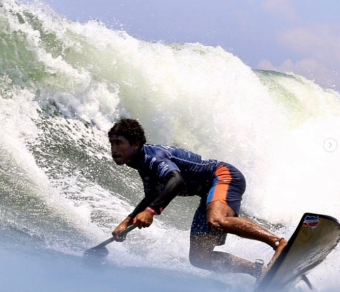 Paddle stance and balance practice